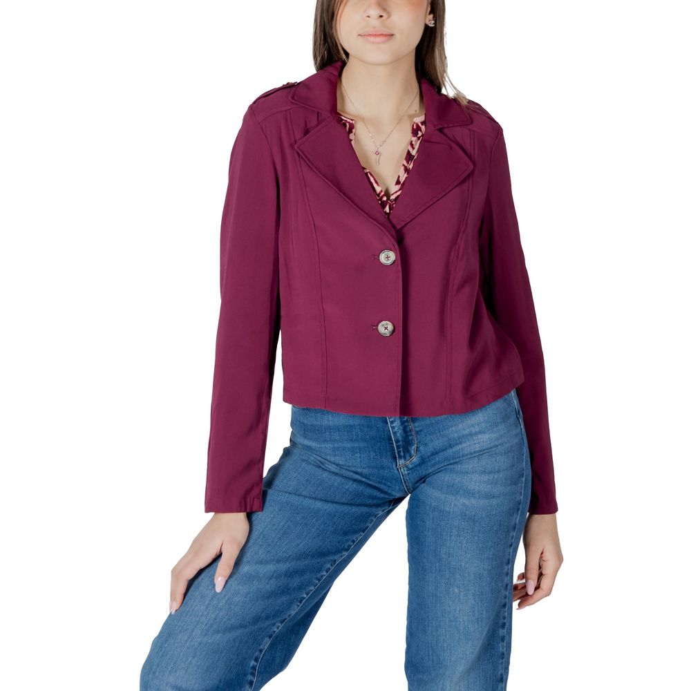 Street One Purple Viscose Parka | Regal Royce