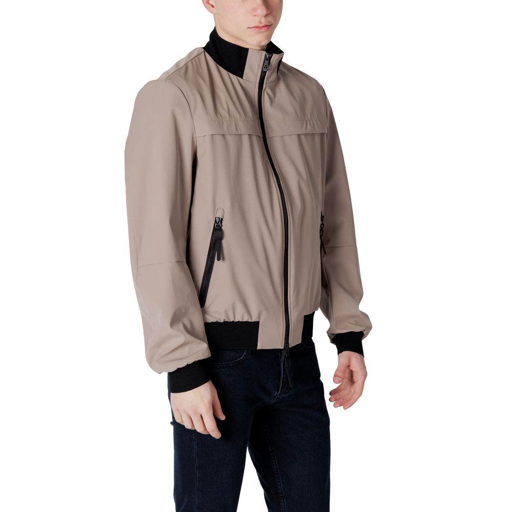 Peuterey Brown Polyester Bomber | Regal Royce