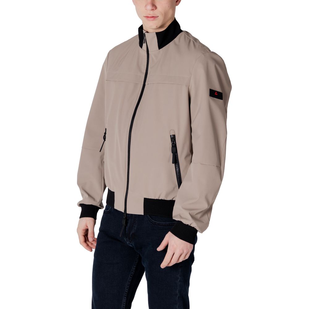 Peuterey Brown Polyester Bomber | Regal Royce
