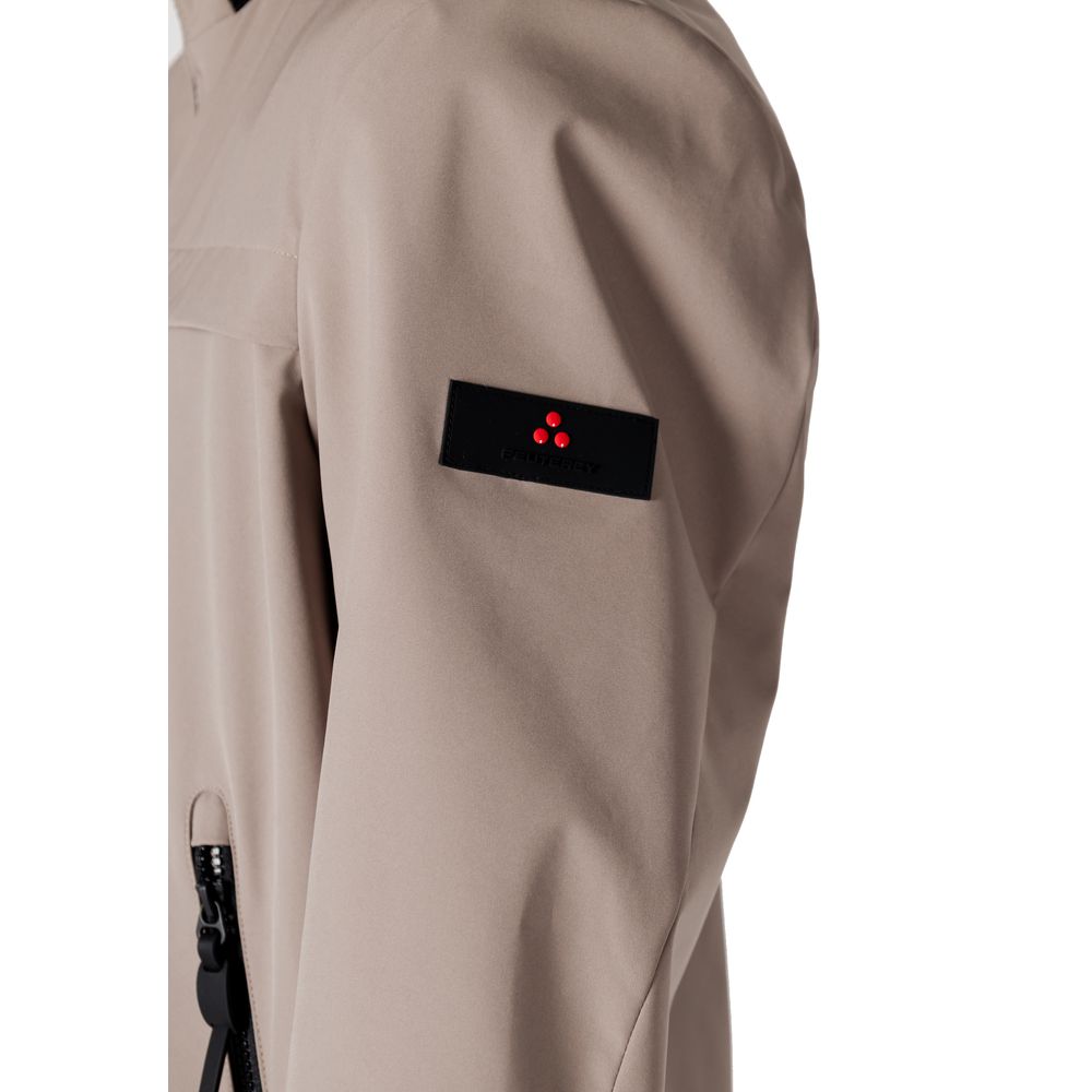 Peuterey Brown Polyester Bomber | Regal Royce