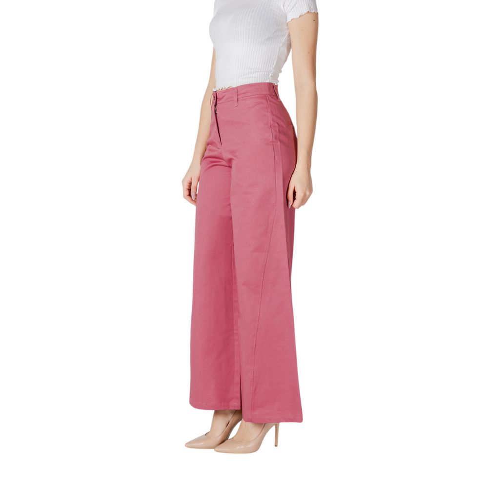 ICHI Pink Cotton Pant | Regal Royce