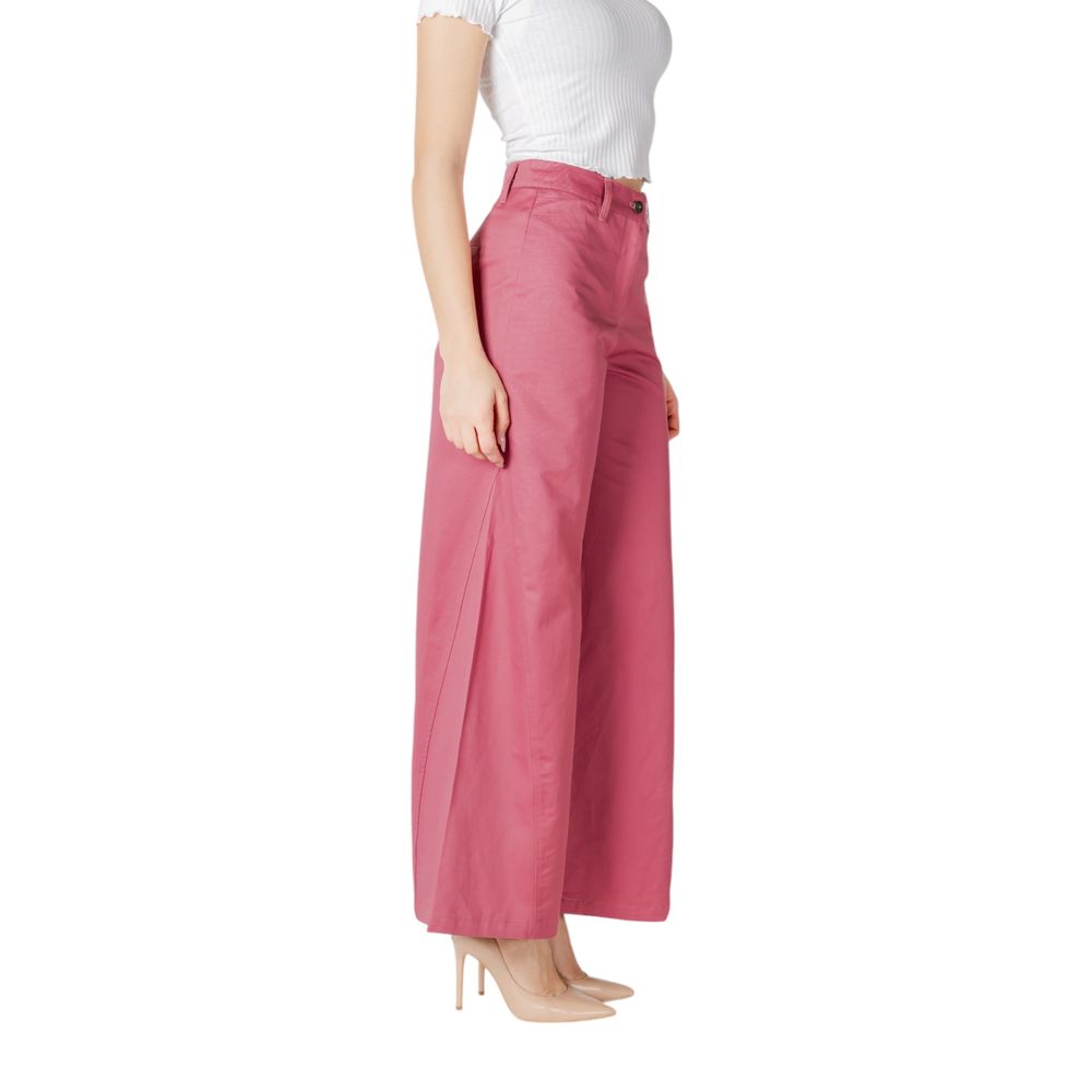 ICHI Pink Cotton Pant | Regal Royce