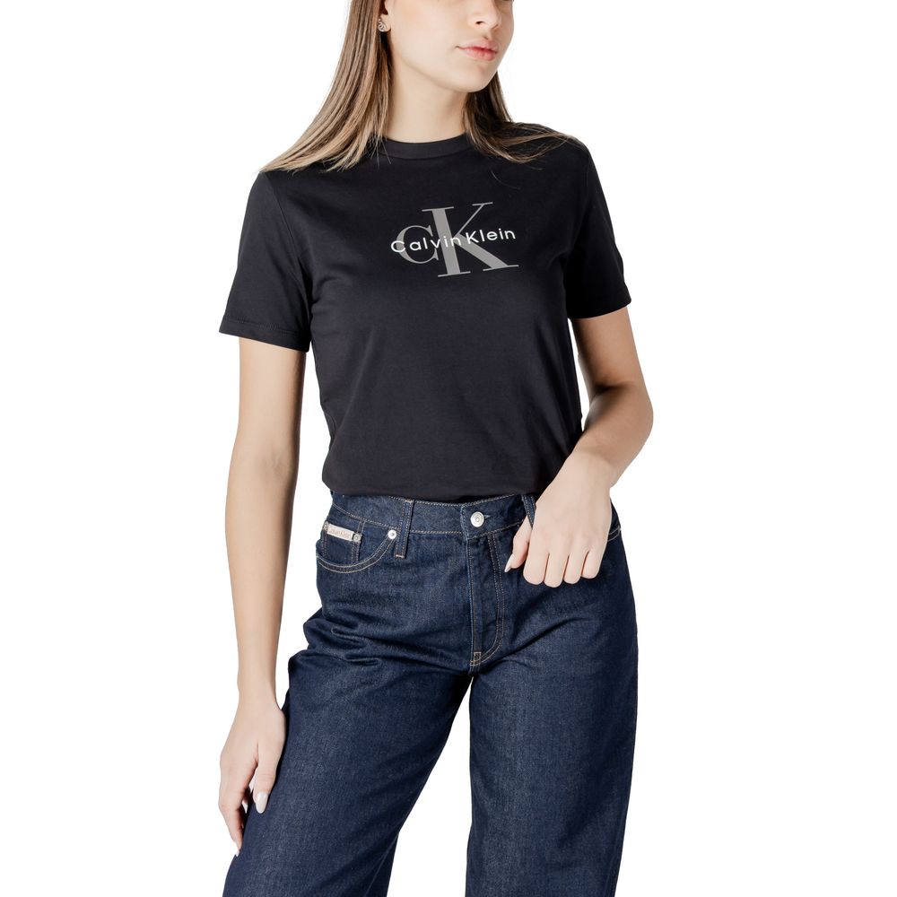 Calvin Klein Jeans Black Cotton T-Shirt | Regal Royce