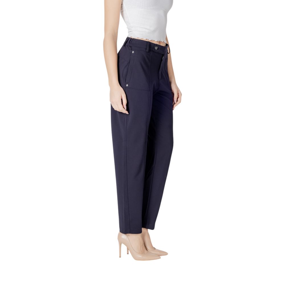Street One Blue Viscose Pant | Regal Royce