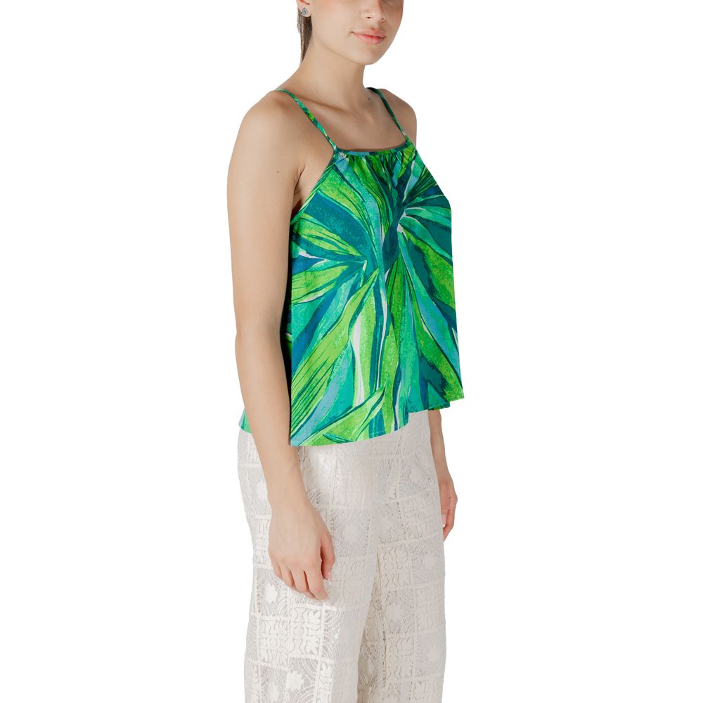 Only Green Viscose Tank Top | Regal Royce