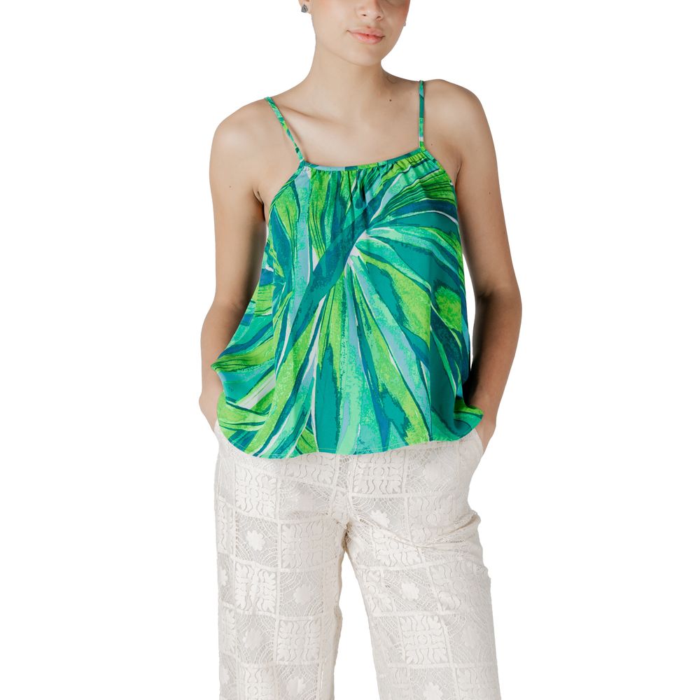 Only Green Viscose Tank Top | Regal Royce