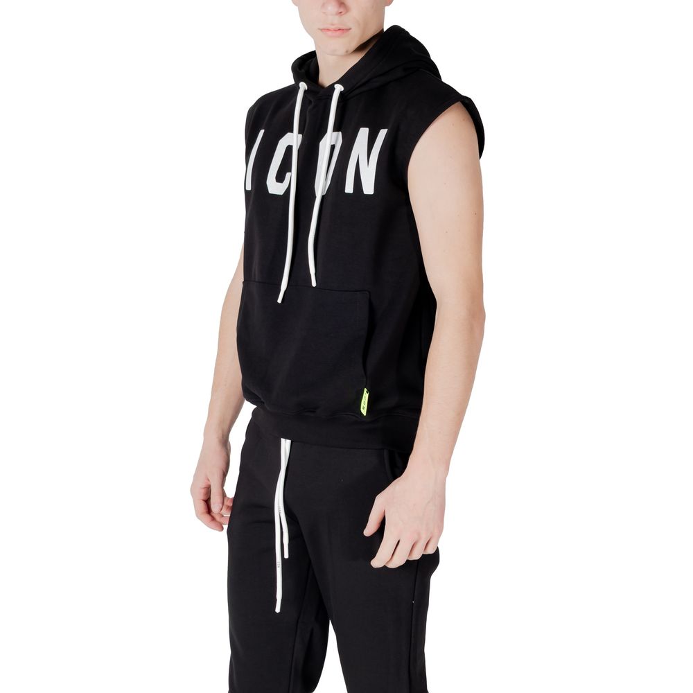 Icon Black Cotton Hoodie | Regal Royce