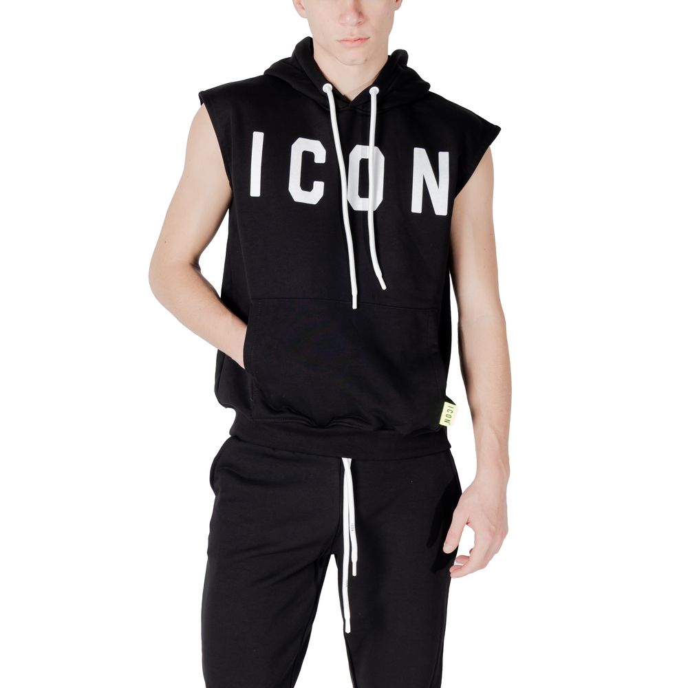 Icon Black Cotton Hoodie | Regal Royce