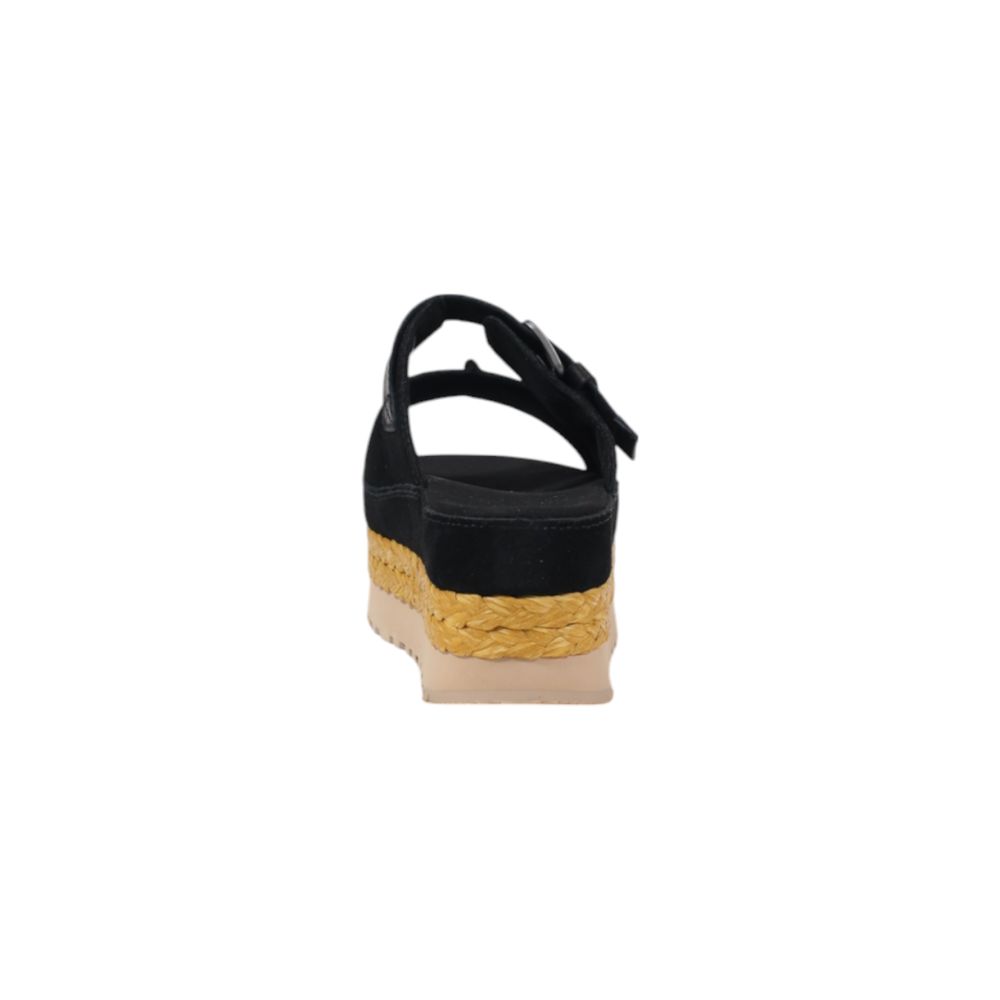 UGG Black Suede Leather Platform Sandals | Regal Royce