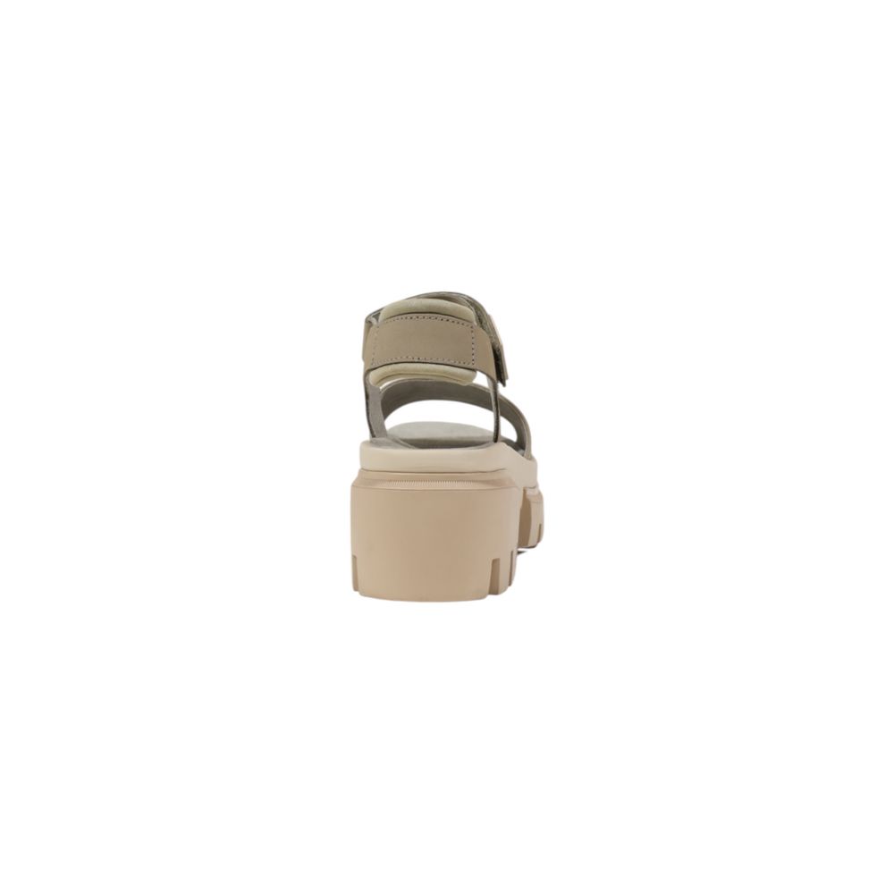 Timberland Beige Leather Platform Sandals | Regal Royce
