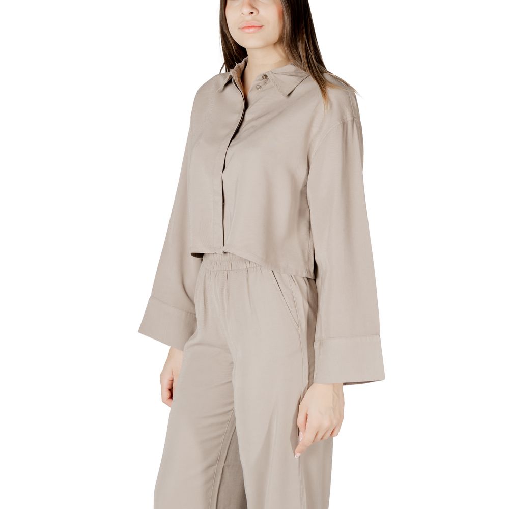 Only Beige Viscose Blouse | Regal Royce