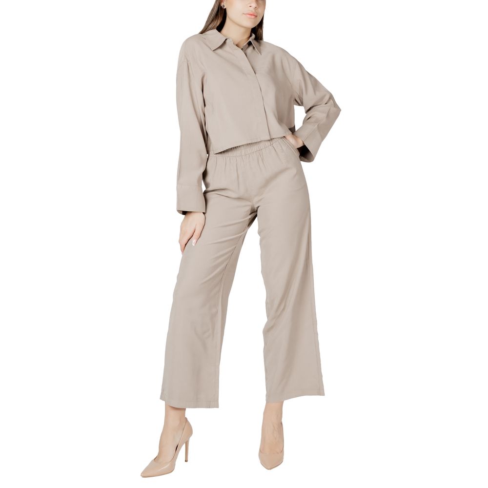 Only Beige Viscose Blouse | Regal Royce