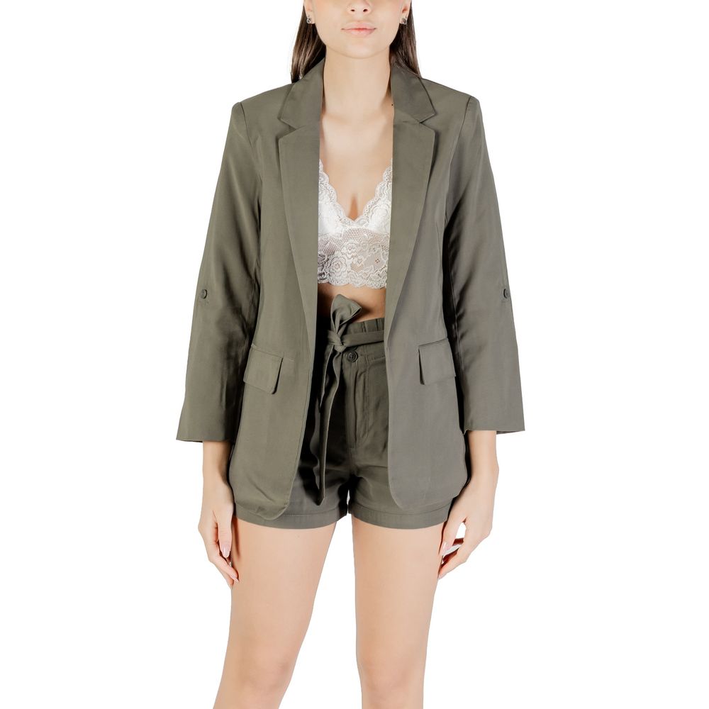 Only Green Viscose Blazer | Regal Royce