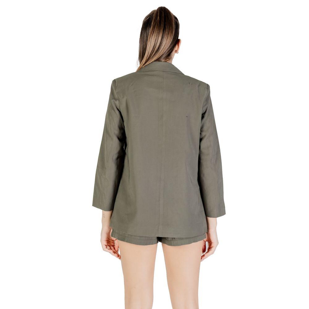 Only Green Viscose Blazer | Regal Royce