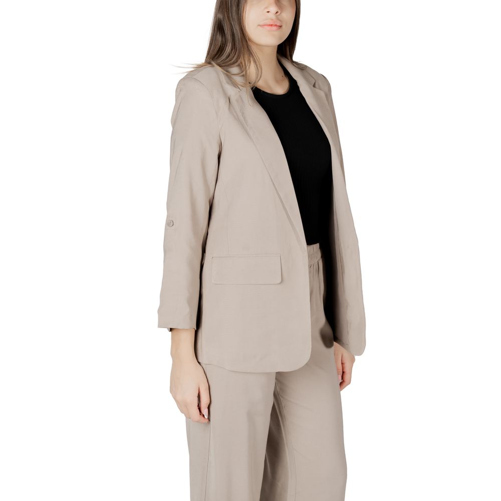Only Beige Viscose Blazer | Regal Royce