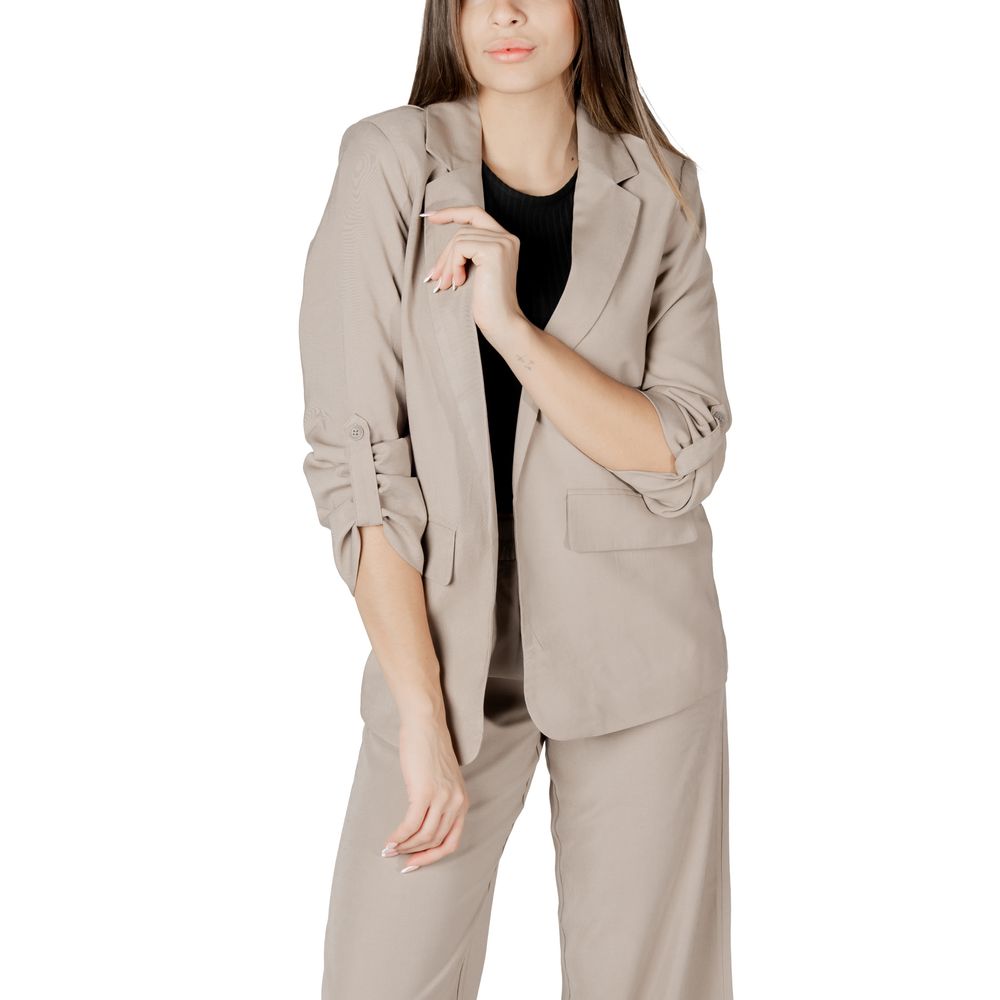 Only Beige Viscose Blazer | Regal Royce