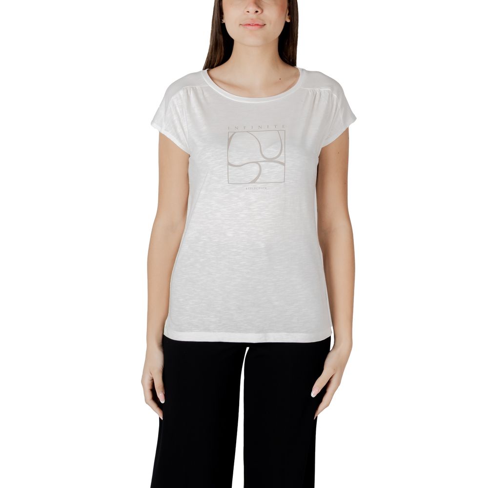 Street One White Cotton T-Shirt | Regal Royce