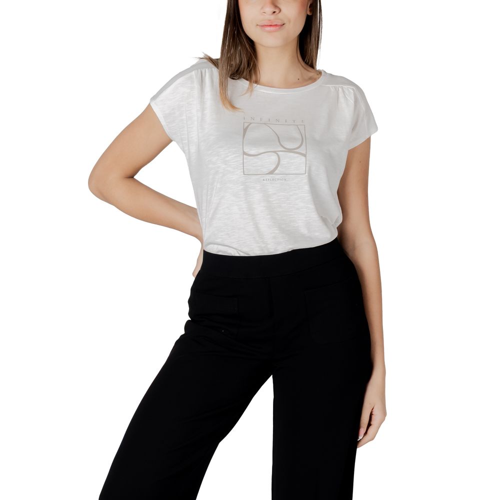 Street One White Cotton T-Shirt | Regal Royce