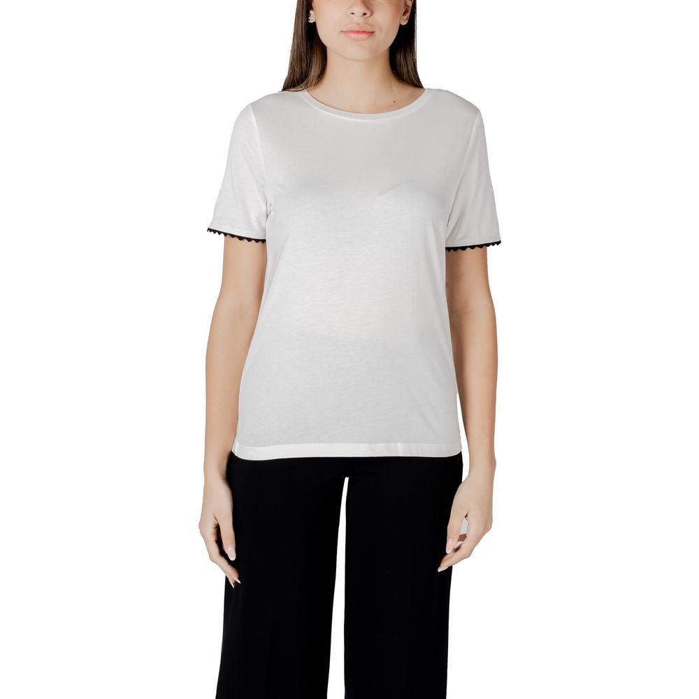 Street One White Cotton T-Shirt | Regal Royce