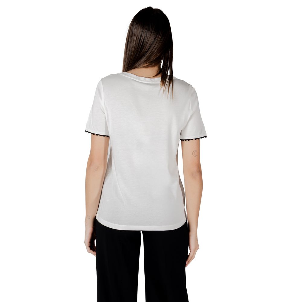 Street One White Cotton T-Shirt | Regal Royce