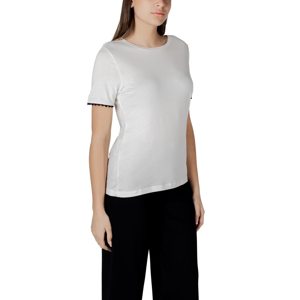 Street One White Cotton T-Shirt | Regal Royce