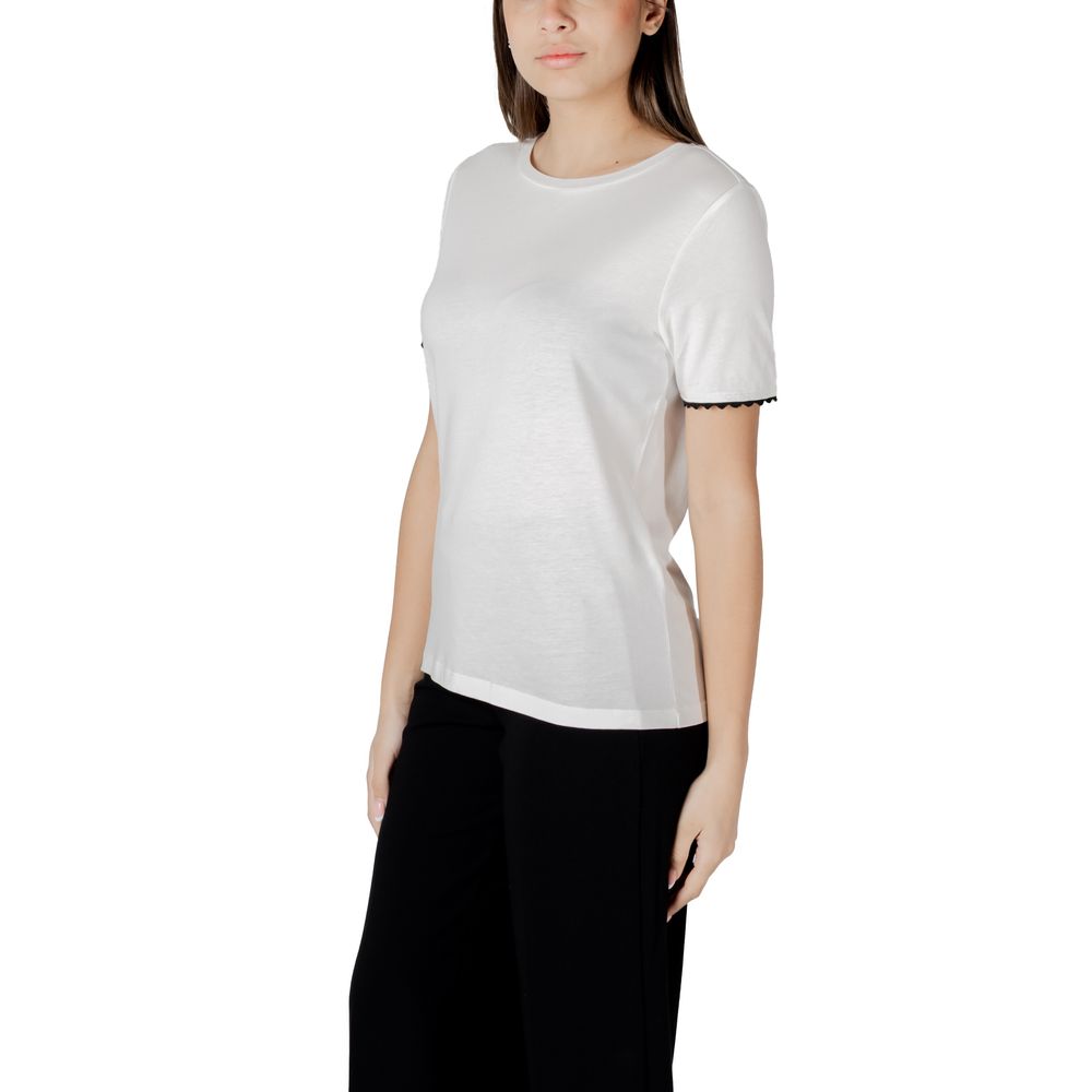 Street One White Cotton T-Shirt | Regal Royce