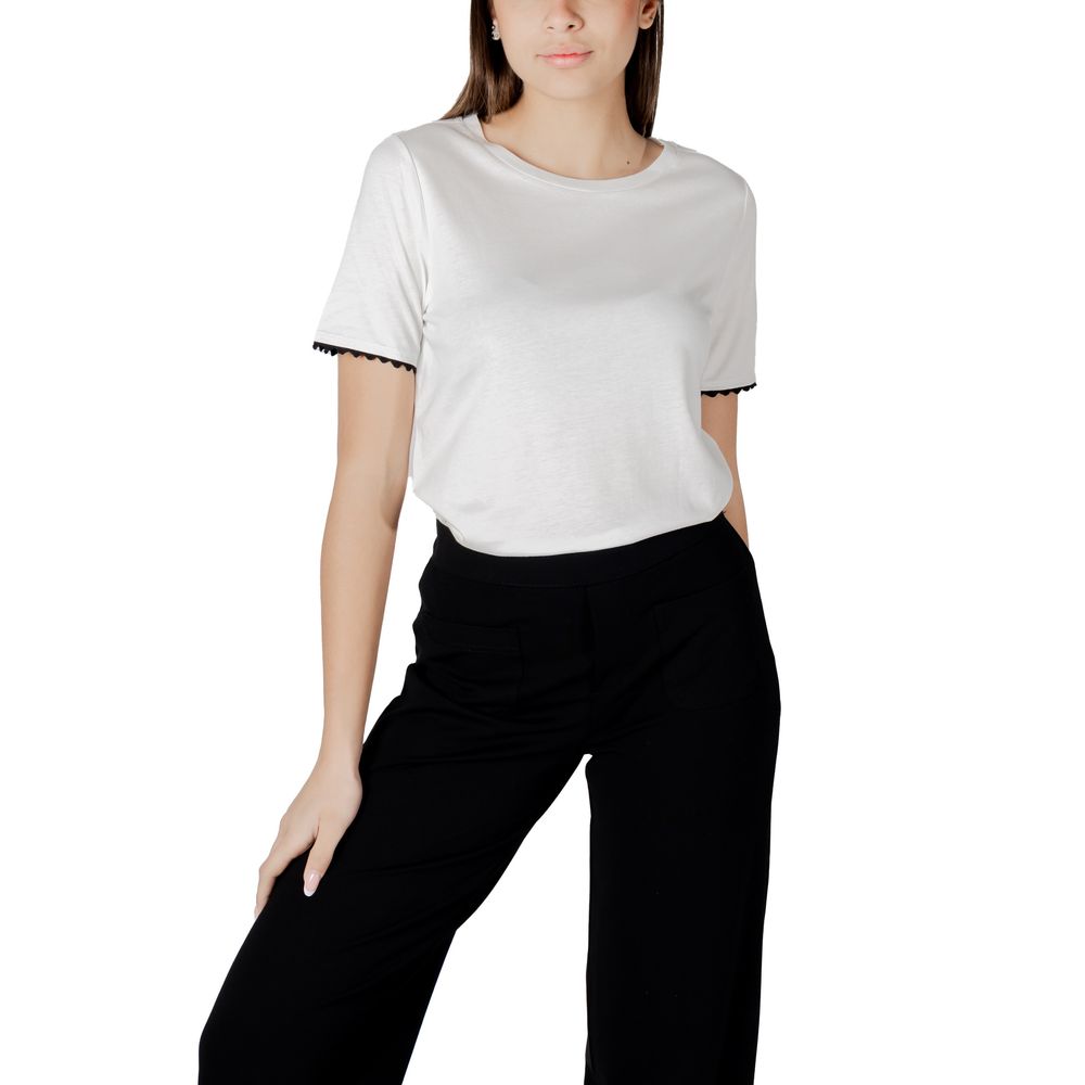 Street One White Cotton T-Shirt | Regal Royce