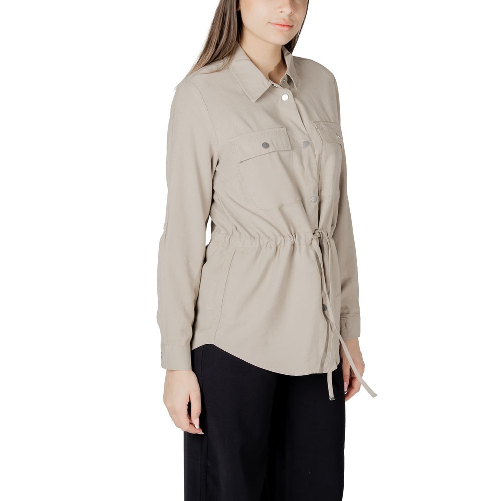 Only Beige Viscose Blouse | Regal Royce