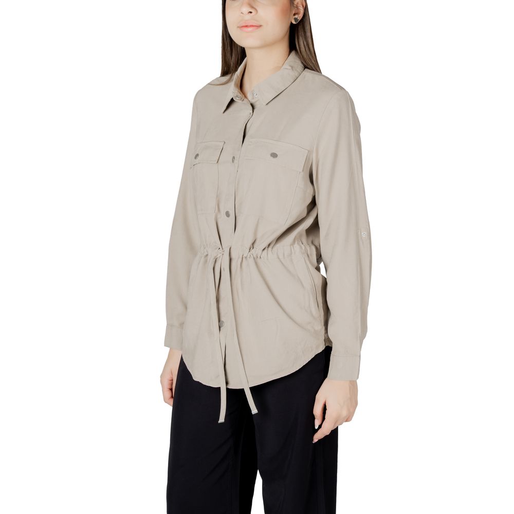 Only Beige Viscose Blouse | Regal Royce