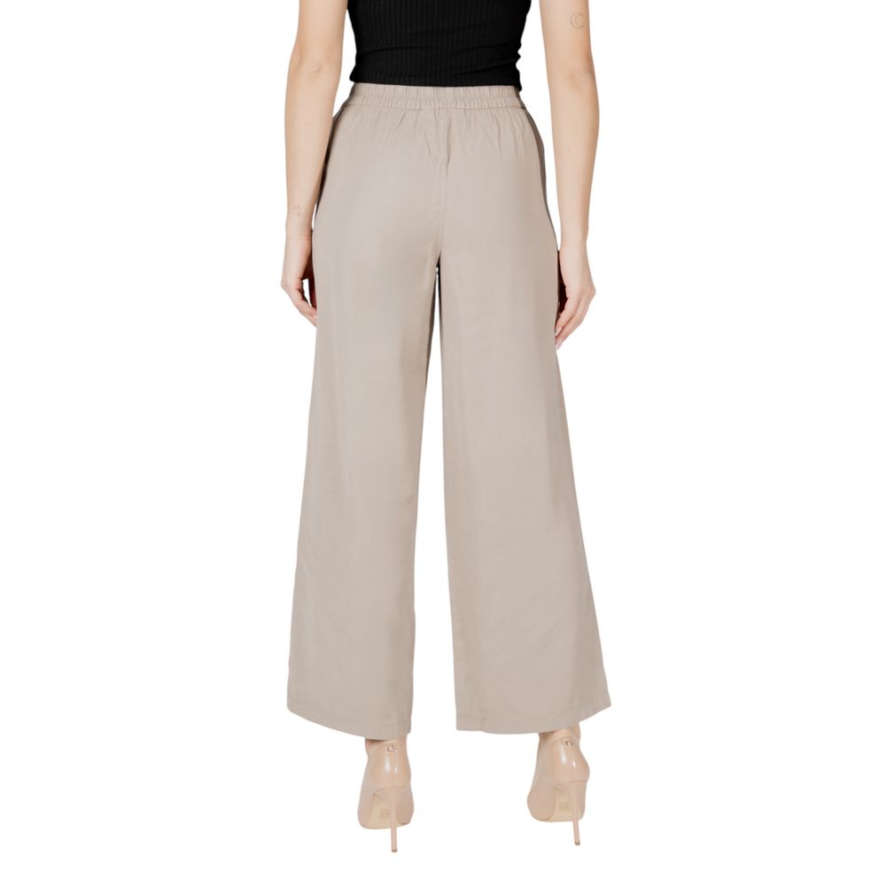 Only Beige Viscose Casual Pants | Regal Royce