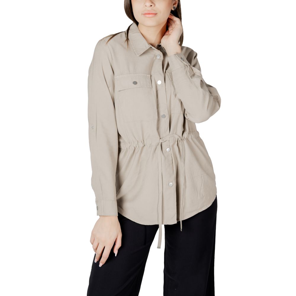Only Beige Viscose Blouse | Regal Royce