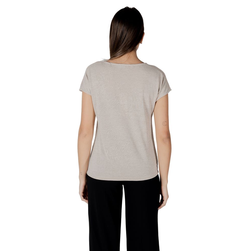 Street One Beige Polyester T-Shirt | Regal Royce
