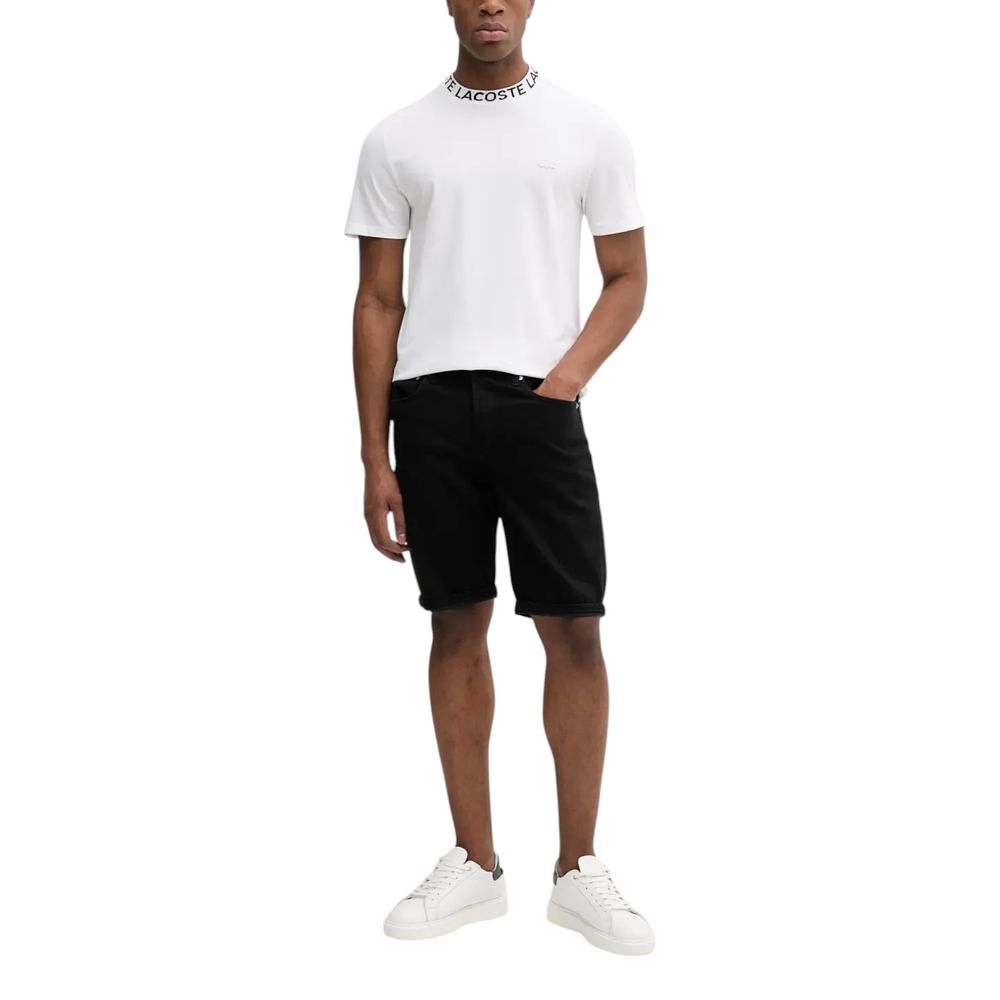 Calvin Klein Jeans Black Cotton Bermuda Shorts | Regal Royce