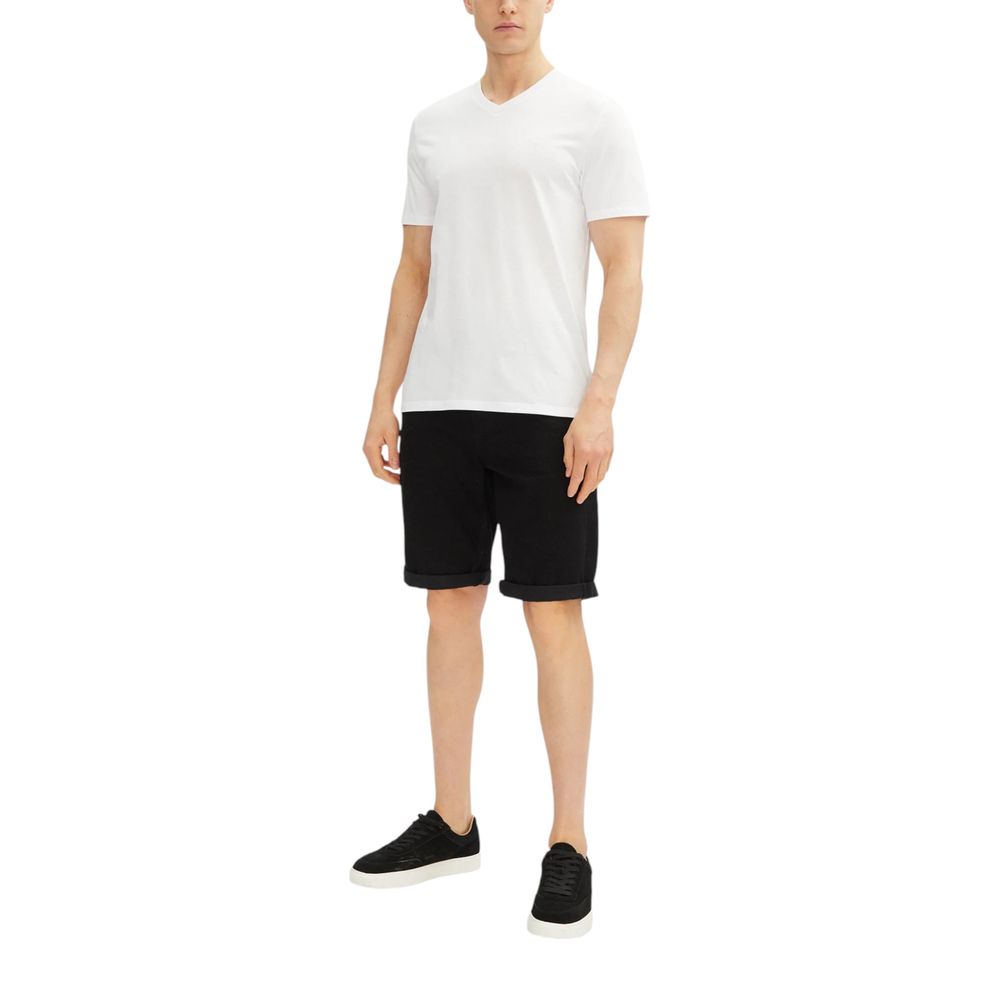 Calvin Klein Jeans Black Cotton Bermuda Shorts | Regal Royce