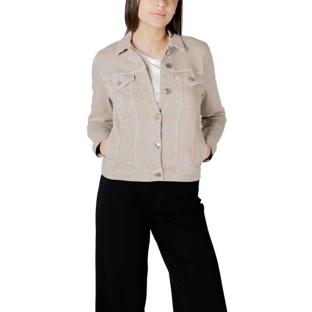 Street One Beige Cotton Jackets & Coat | Regal Royce