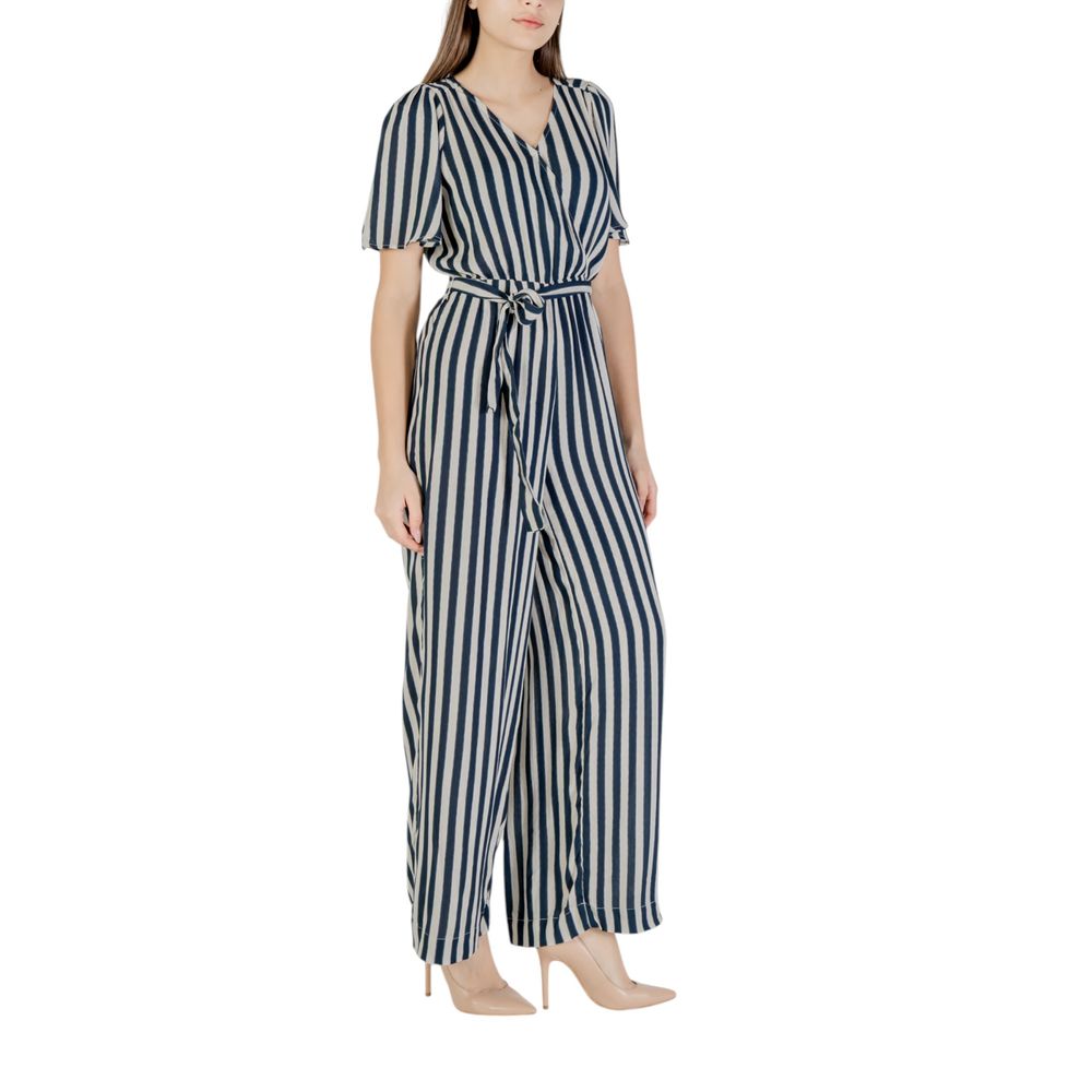 ICHI Blue Viscose Jumpsuit | Regal Royce
