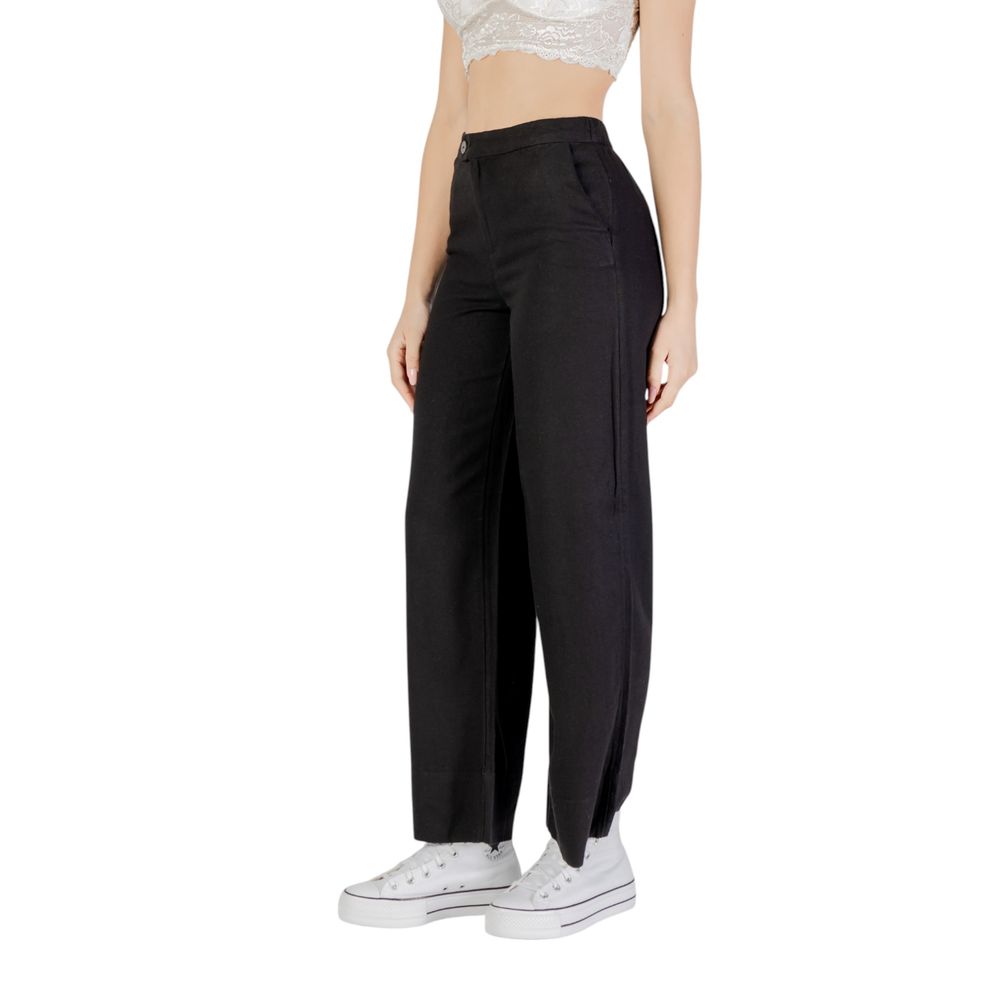Only Black Viscose Pants | Regal Royce
