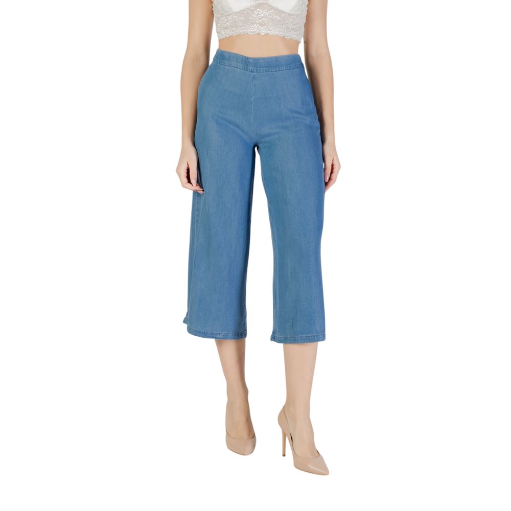 Only Blue Lyocell Cropped Pants | Regal Royce