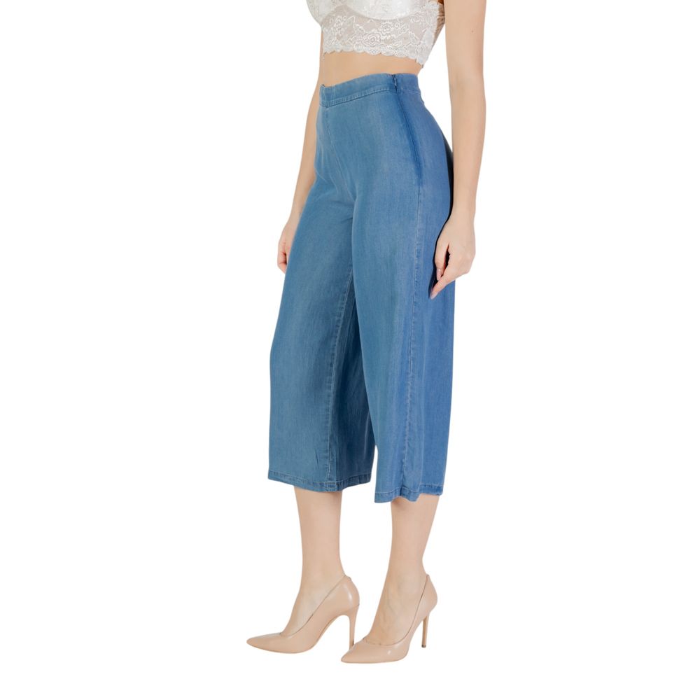 Only Blue Lyocell Cropped Pants | Regal Royce