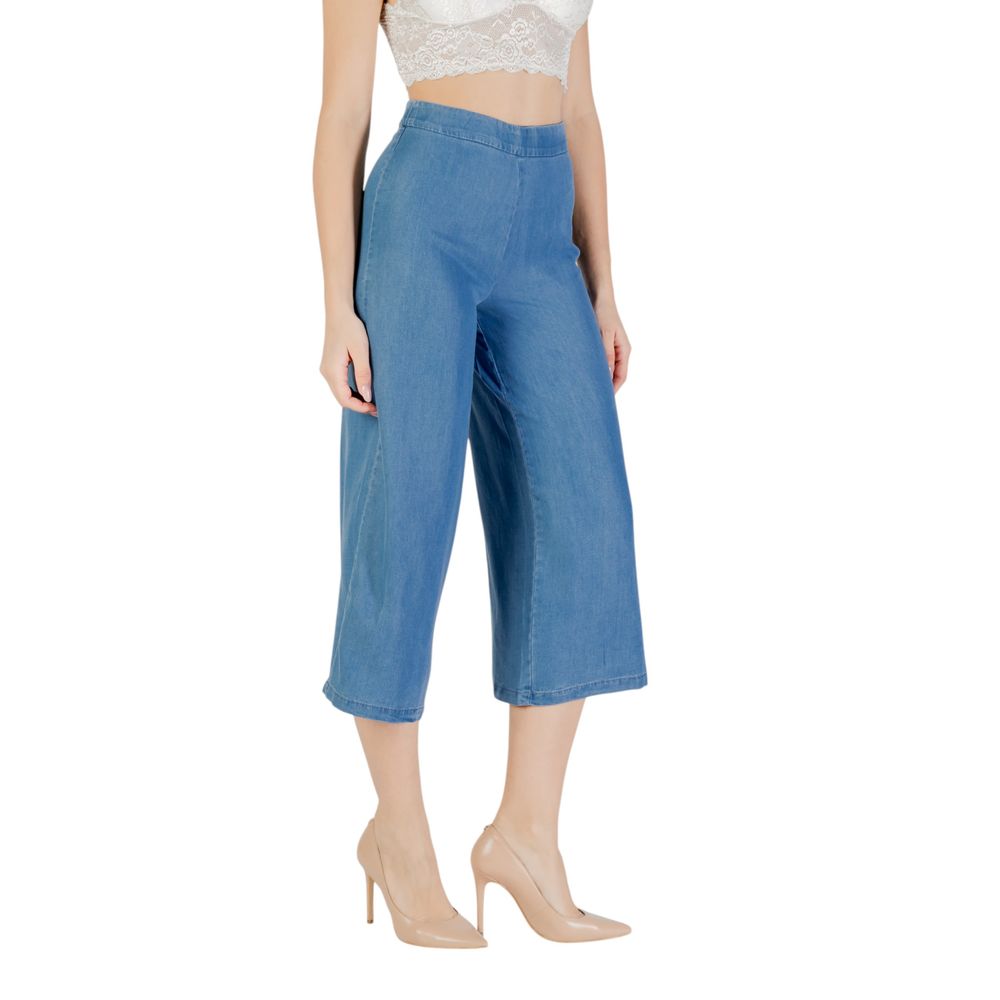 Only Blue Lyocell Cropped Pants | Regal Royce