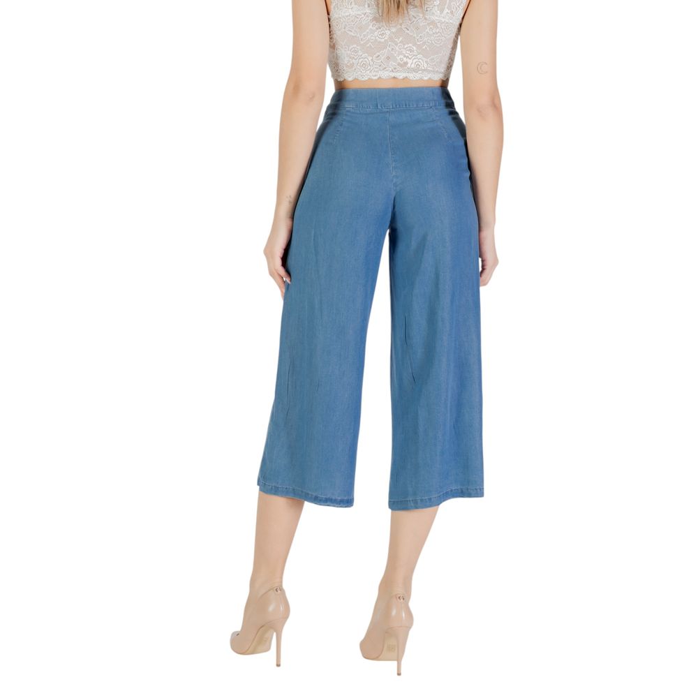 Only Blue Lyocell Cropped Pants | Regal Royce