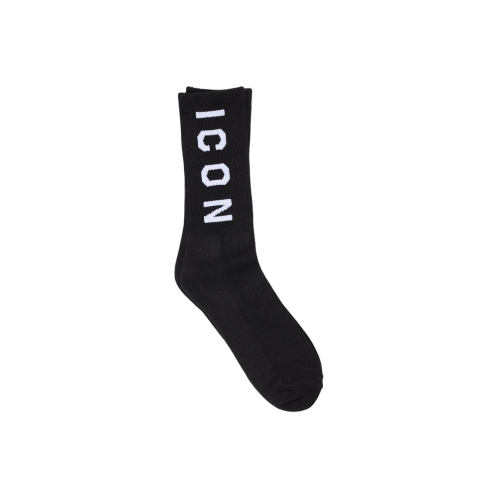 Icon Black Cotton Socks | Regal Royce