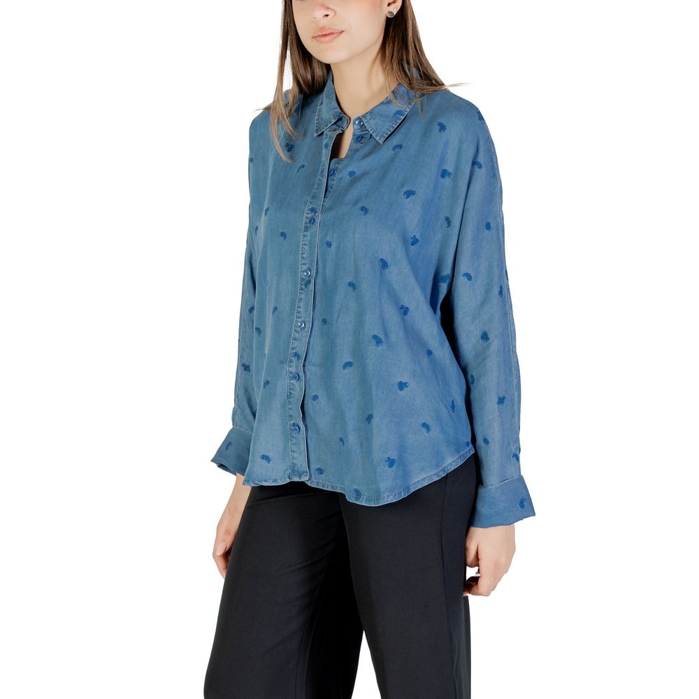 Only Blue Tencel Blouse | Regal Royce