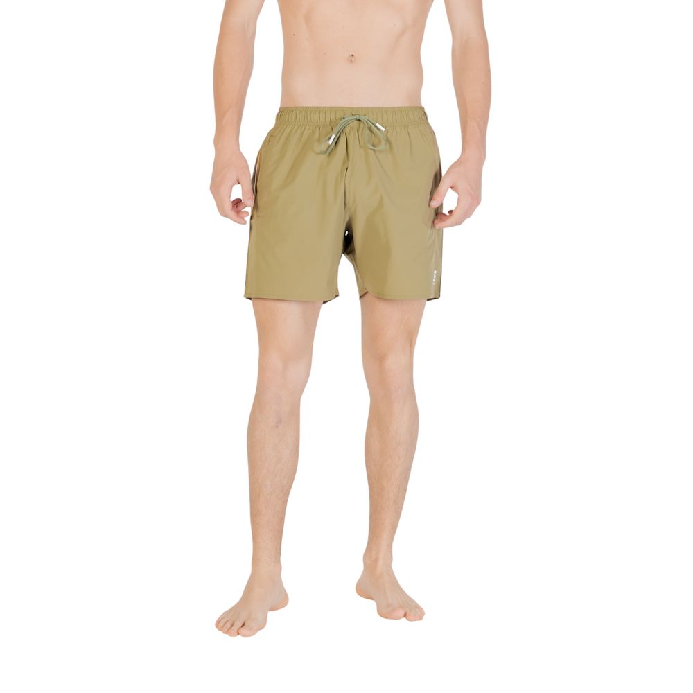 Hugo Boss Green Polyester Swim Shorts | Regal Royce