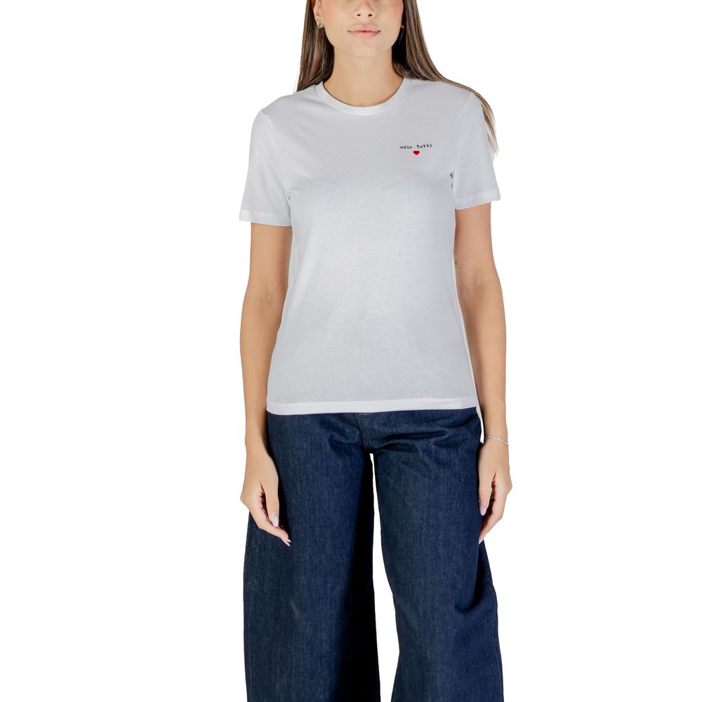 Only White Cotton T-Shirt | Regal Royce