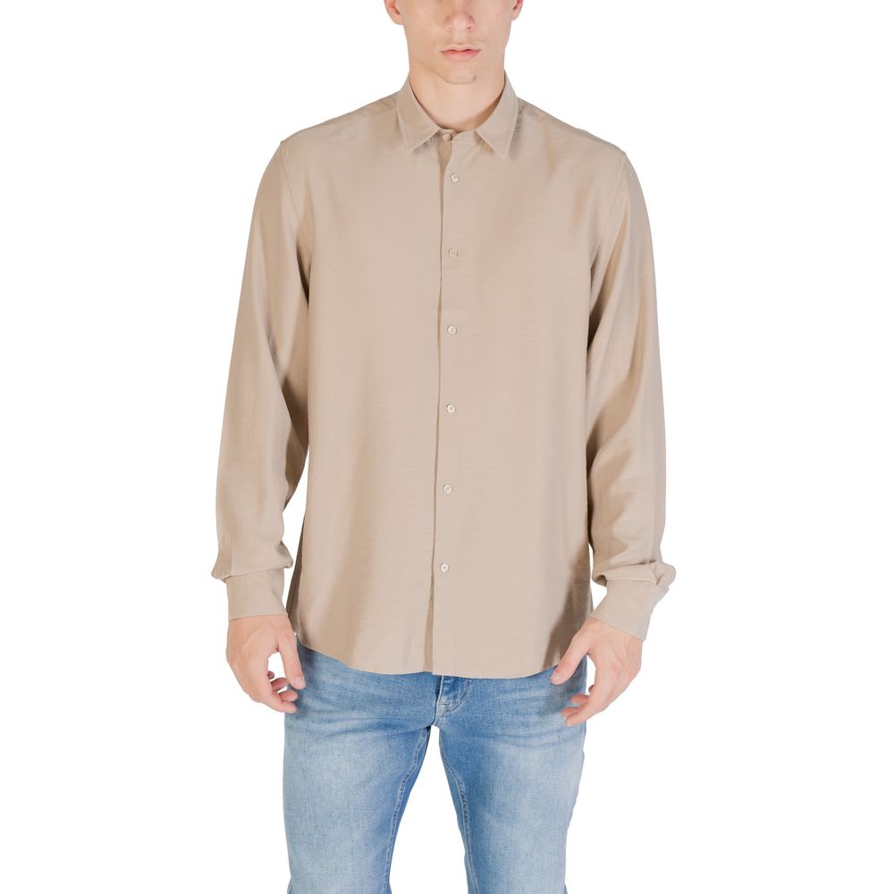 Antony Morato Beige Viscose Shirt