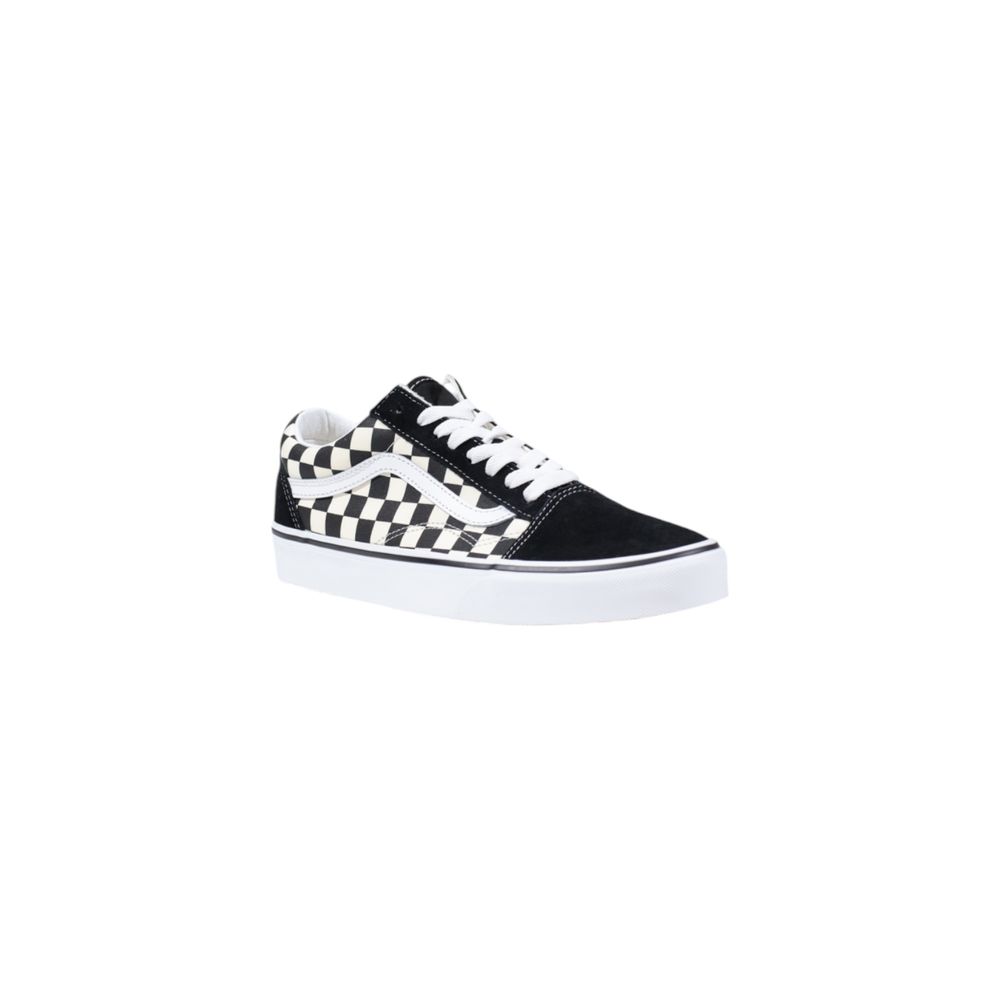 Vans Black And White Fabric Low Top Sneakers | Regal Royce