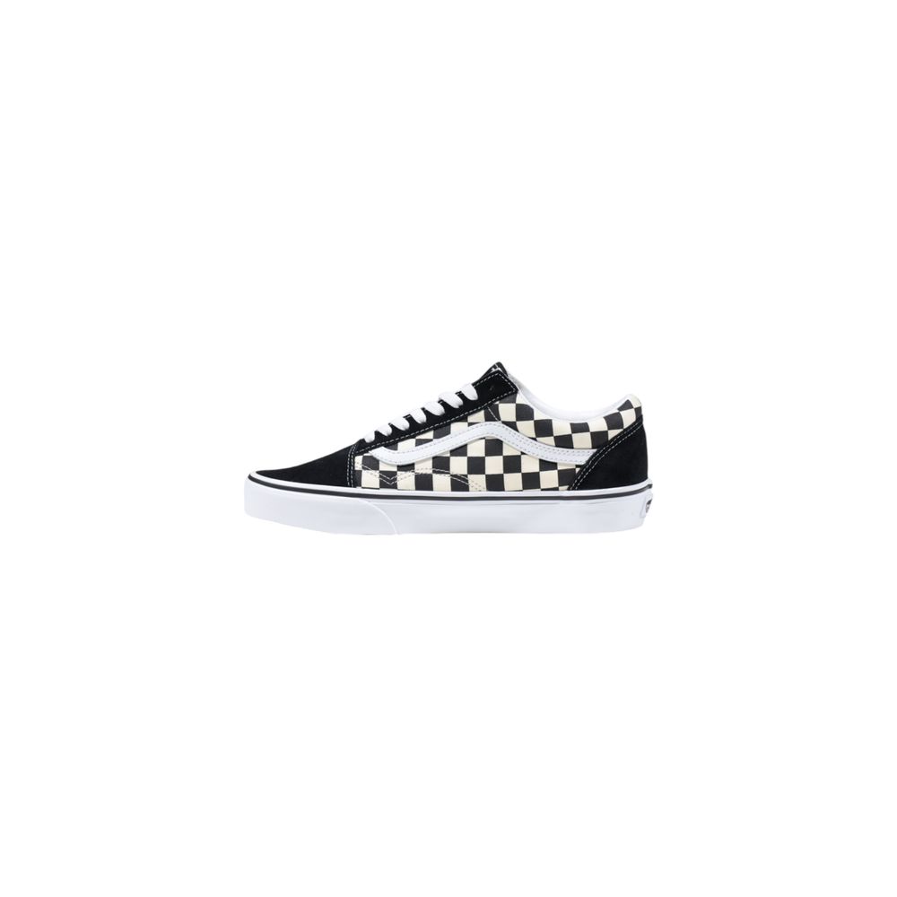 Vans Black And White Fabric Low Top Sneakers | Regal Royce