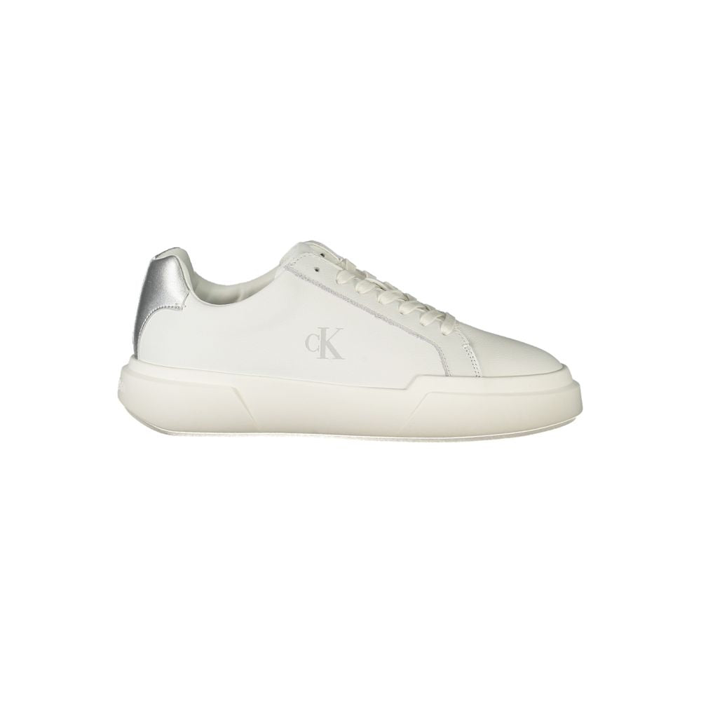 Calvin Klein Bianco Polyurethane Women Sneaker | Regal Royce