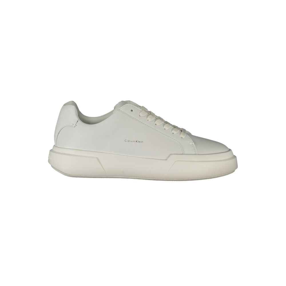 Calvin Klein Bianco Polyurethane Women Sneaker | Regal Royce